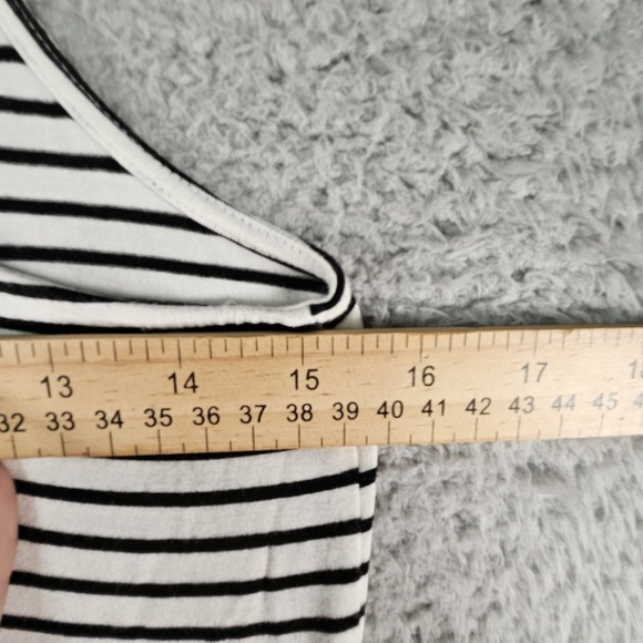 THML Anthropologie Maxi Dress Size S Striped Embroidered‎ Racerback Boho Beachy - Picture 12 of 13